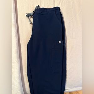 Womens Figs Navy Blue Yola Skinny Scrub Pants